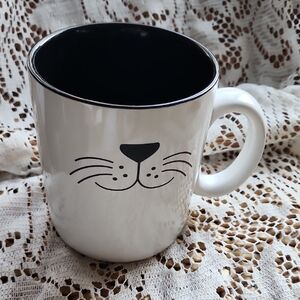 Extra Large Cute Animal Whisker Graphic Mug Kitschy